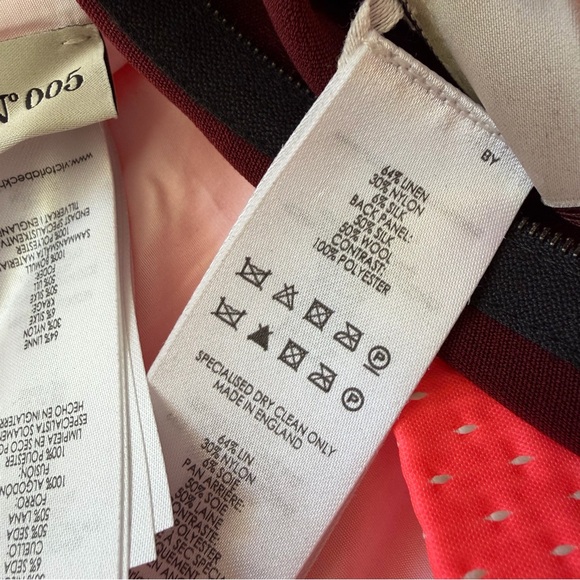 Victoria Beckham Neon Orange Sleeveless Cropped Top Matching Pencil Skirt Sz 2 - Picture 6 of 12